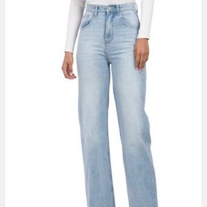 Grey lab high waist dad jeans